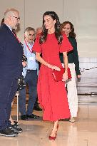 Queen Letizia At Mental Health Confederation Event - Madrid