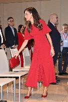 Queen Letizia At Mental Health Confederation Event - Madrid