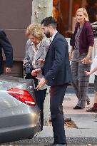 Queen Sofia Leaves A Restaurant With Her Brother-In-Law, Carlos Zurita - Madrid