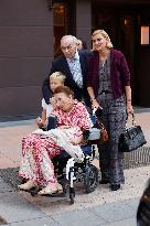 Queen Sofia Leaves A Restaurant With Her Brother-In-Law, Carlos Zurita - Madrid