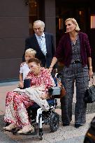 Queen Sofia Leaves A Restaurant With Her Brother-In-Law, Carlos Zurita - Madrid