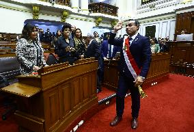 Jose Peri Sworn In As President of Peru - Lima