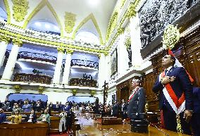 Jose Peri Sworn In As President of Peru - Lima