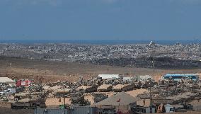 Israeli Military Vehicles At Gaza Border