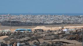 Israeli Military Vehicles At Gaza Border
