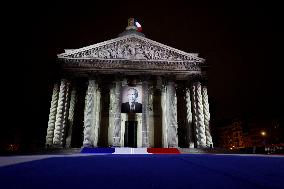 Ceremony to Induct Robert Badinter at Pantheon - Paris
