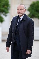 Meeting With French President And Political Leaders At Elysee Palace - Paris