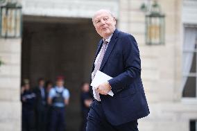 Meeting With French President And Political Leaders At Elysee Palace - Paris