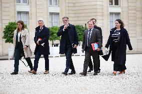 Meeting With French President And Political Leaders At Elysee Palace - Paris
