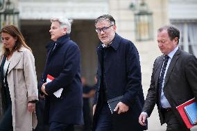 Meeting With French President And Political Leaders At Elysee Palace - Paris