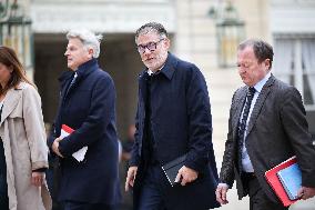 Meeting With French President And Political Leaders At Elysee Palace - Paris