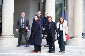 Meeting With French President And Political Leaders At Elysee Palace - Paris