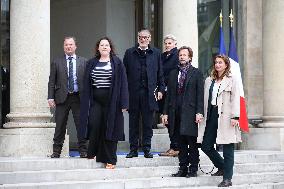 Meeting With French President And Political Leaders At Elysee Palace - Paris