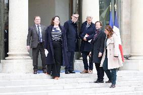 Meeting With French President And Political Leaders At Elysee Palace - Paris