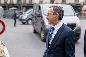 Arrival of party leaders outside the Élysée Palace - Paris AJ
