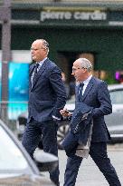 Arrival of party leaders outside the Élysée Palace - Paris AJ