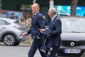 Arrival of party leaders outside the Élysée Palace - Paris AJ