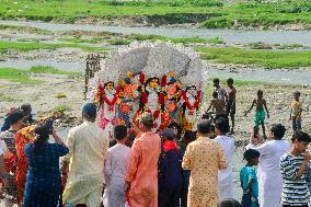 Idol Immersion in India