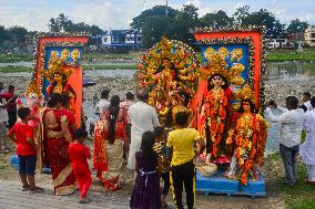 Idol Immersion in India