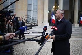 Meeting Between French President And Political Leaders - Paris