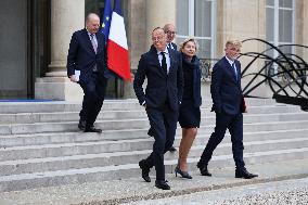 Meeting Between French President And Political Leaders - Paris