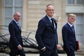 Meeting Between French President And Political Leaders - Paris