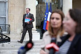 Meeting Between French President And Political Leaders - Paris