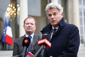 Meeting Between French President And Political Leaders - Paris