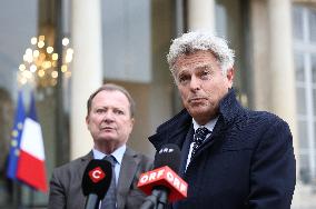 Meeting Between French President And Political Leaders - Paris