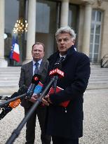 Meeting Between French President And Political Leaders - Paris