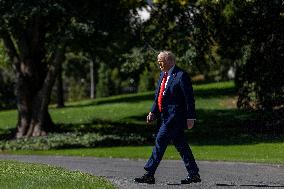 US President Donald J. Trump has semiannual physical