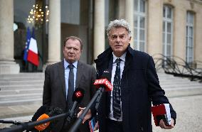 Meeting Between French President And Political Leaders - Paris