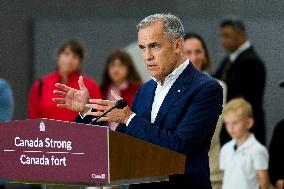 Mark Carney Gives Announcement - Ottawa