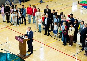 Mark Carney Gives Announcement - Ottawa