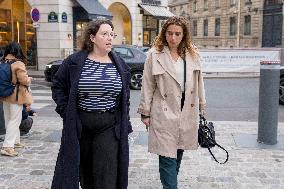 Departure of party leaders outside the Elysee Palace - Paris AJ