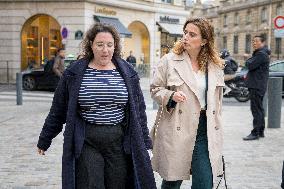 Departure of party leaders outside the Elysee Palace - Paris AJ