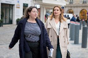 Departure of party leaders outside the Elysee Palace - Paris AJ