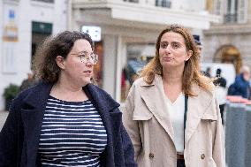 Departure of party leaders outside the Elysee Palace - Paris AJ