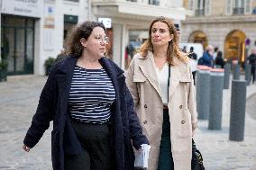 Departure of party leaders outside the Elysee Palace - Paris AJ