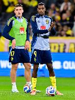 WORLD CUP QUALIFYING SWEDEN-SWITZERLAND