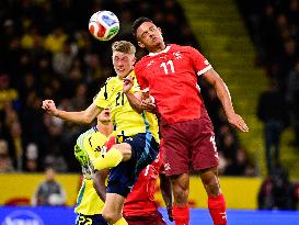 WORLD CUP QUALIFYING SWEDEN-SWITZERLAND