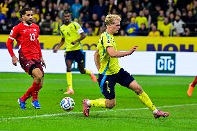 WORLD CUP QUALIFYING SWEDEN-SWITZERLAND