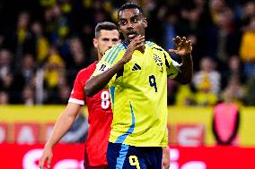 WORLD CUP QUALIFYING SWEDEN-SWITZERLAND