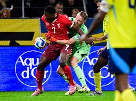 WORLD CUP QUALIFYING SWEDEN-SWITZERLAND