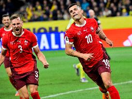 WORLD CUP QUALIFYING SWEDEN-SWITZERLAND