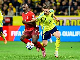 WORLD CUP QUALIFYING SWEDEN-SWITZERLAND