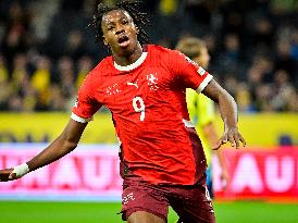 WORLD CUP QUALIFYING SWEDEN-SWITZERLAND