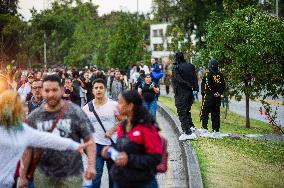 Clashes in Bogota's National University after Alleged Bomb Threat