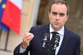 Statement by French Outgoing Prime Minister Sebastien Lecornu After Resignation - Paris