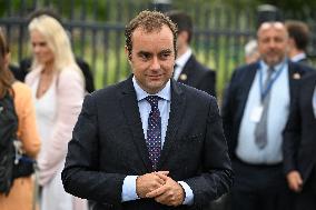 Emmanuel Macron at wreath-laying ceremony in Oslo FA